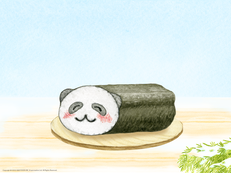 「パンダ恵方巻き」の画像